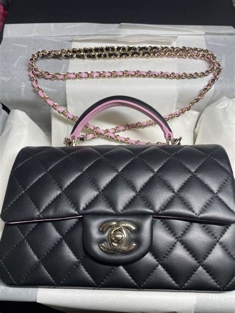 chanel ピンク ミニバッグ